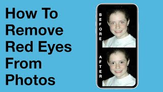 How To Remove Red Eyes From Images On iPhone