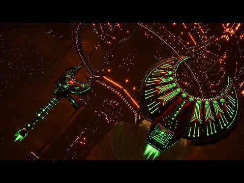 Necrons vs Imperial Navy! - 1v1 Multiplayer Gameplay, Battlefleet Gothic Armada 2