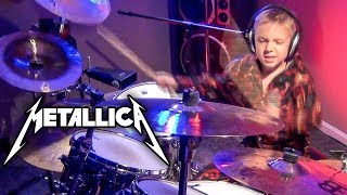 Enter Sandman - Drum Cover - 6 year old Drummer - Avery Drummer Molek