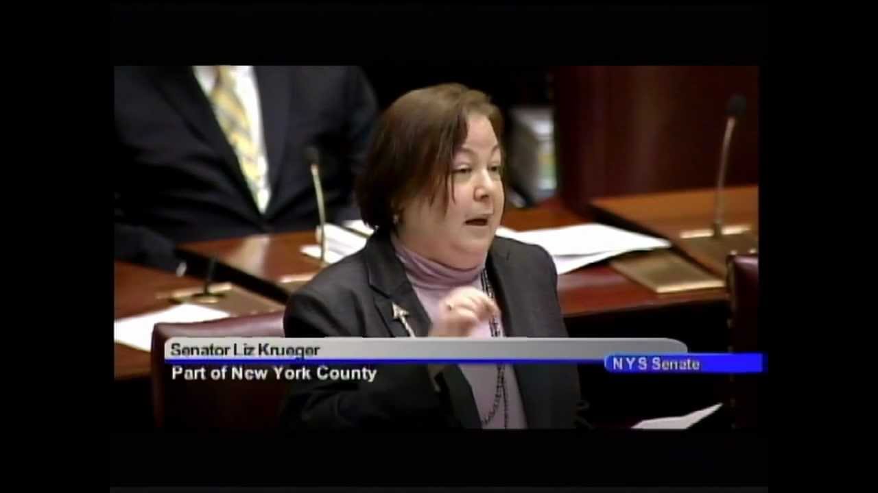 Sen. Krueger Debates Constitutional Amendment on Redistricting