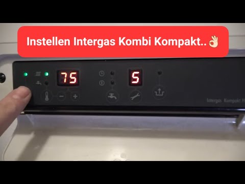 Instellen Intergas Kombi Kompakt Hre 36/30 cw5 cv-ketel....