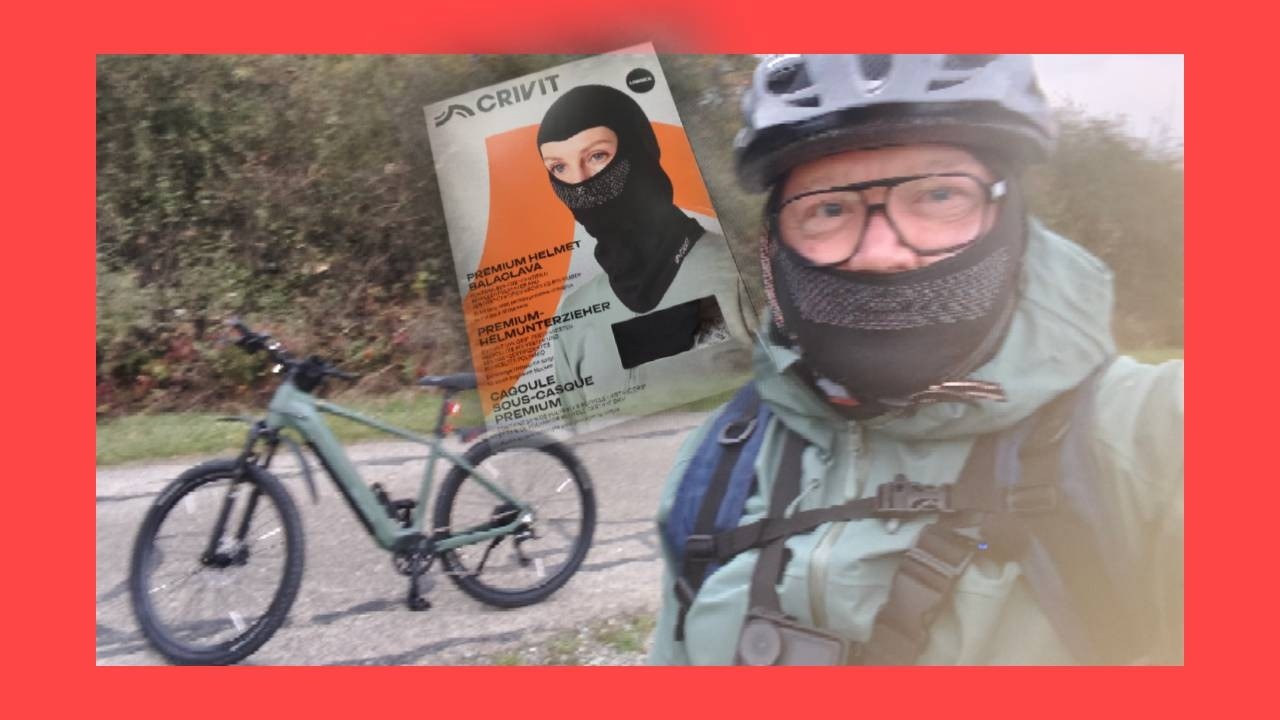 🍂Lidl  Crivit Helmunterzieher ausprobiert E-Bike Tour 