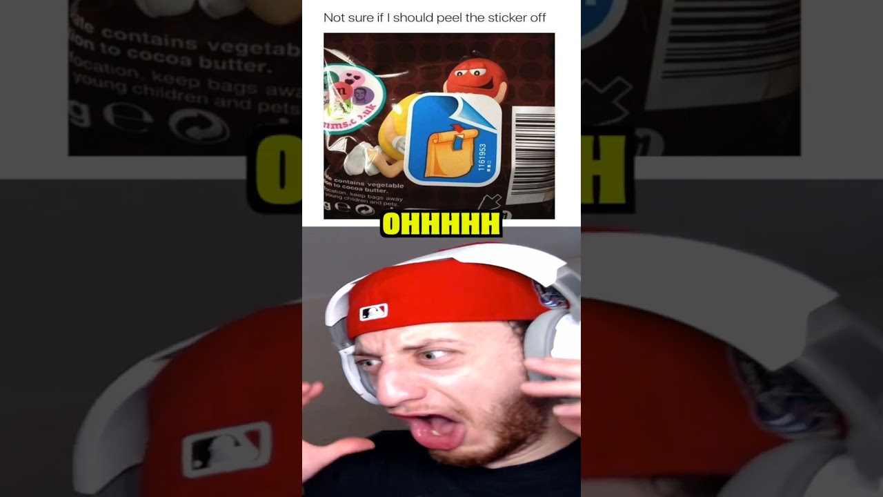 Not Sure If I Should Peel The Sticker Off #shorts #short #memes #meme