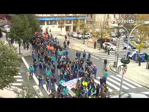 CAFeko langileek manifestazioa egin dute, Beasainen