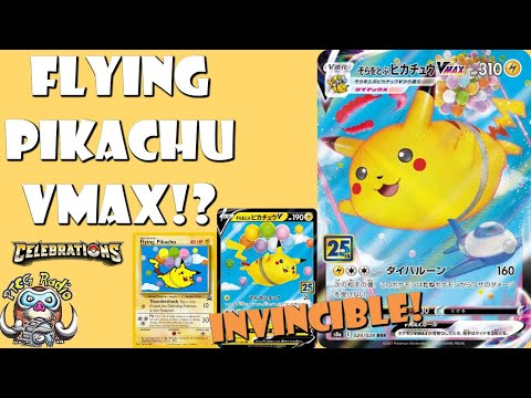 Flying Pikachu is Back... as a VMAX! Wanna be Invincible? (Pokémon TCG News - Celebrations)