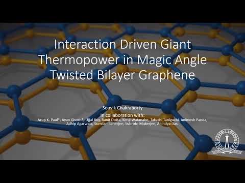 Interaction driven giant thermopower in magic angle twisted bilayer graphene.