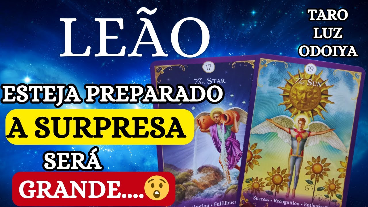 LEÃO♌PREPARA O CORAÇÃO😯 VOCÊ NEM IMAGINA O QUE SE MANIFESTA NA SUA VIDA‼️