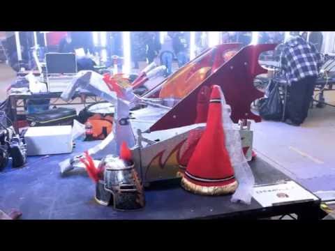 Robot wars. Chompalot final moments