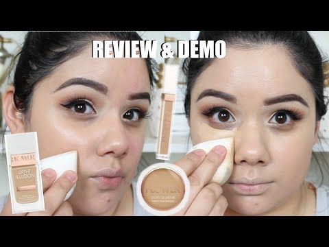 NEW FLOWER BEAUTY LIGHT ILLUSION FOUNDATION, CONCEALER & POWDER | REVIEW & DEMO Video