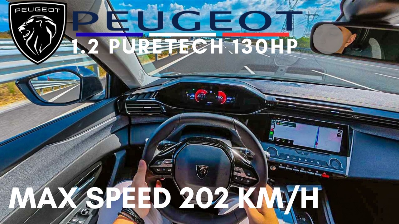 2025 Peugeot 408 1.2 PureTech 130HP EAT8 | 0-100 Test & Top Speed POV & Fast Autobahn Drive | 4K