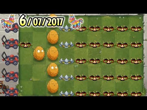 Plants vs Zombies 2 - Pinata Party 6/07/2017 (June 7th) | Quest: Jurassic Marsh Mash
