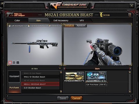 Crossfire PH: Buying and Reviewing Barrett M82A1 Obsidia Beast Limpid Skin (PREVIEW)