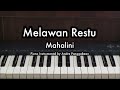 Melawan Restu - Mahalini | Piano Karaoke by Andre Panggabean