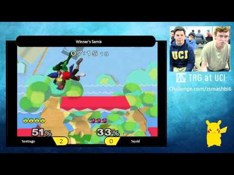 ZSB6 Winner Semis - Santiago (Sheik) vs Squid (Falco) - SSBM
