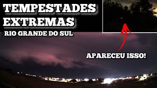 Gravei o avanço da Supercélula de Tempestade no RS e algo diferente apareceu no Céu!