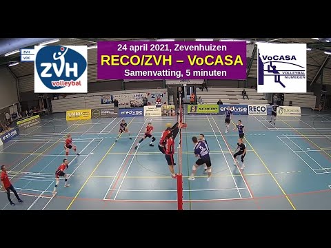 2021-04-24 ZVH - VoCASA (samenvatting, 5 min) Eredivisie Heren Volleybal