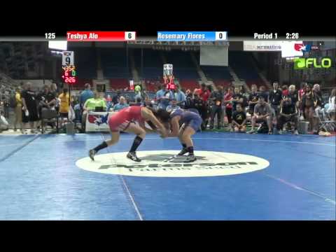 Junior WM 125 - Teshya Alo (Hawaii) vs. Rosemary Flores (New York)