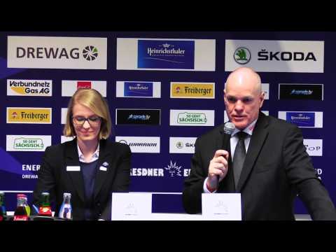Dresdner Eislöwen: Pressekonferenz Bietigheim Steelers | 03.04.2016