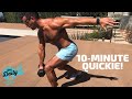 ⏰10-MINUTE FULL BODY DUMBBELL WORKOUT! | BJ Gaddour Men's Health Fat Loss Weight Loss MetaShred