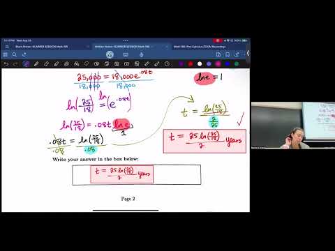 SAMPLE A Final Exam VIDEO SOLUTIONS--Math 195--Lesson 32