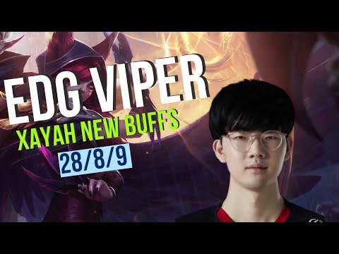 EDG VIPER DESTROYING SOLOQ IN CHINA / TESTING BUFFS IN XAYAH / VERY STRONG