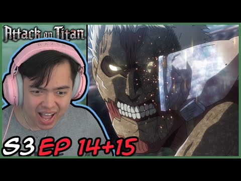 THE Rematch! Eren vs Reiner / Attack on Titan Season 3 Episode 14 and 15 Reaction