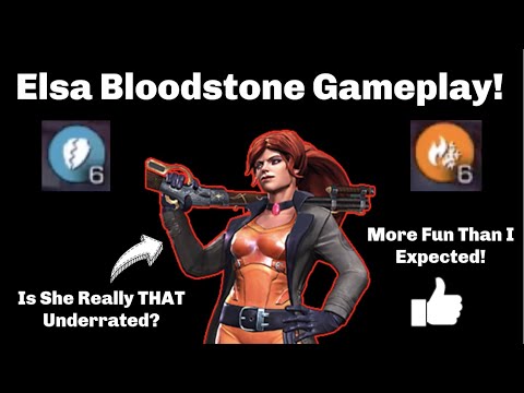 5 Star Rank 3 Elsa Bloodstone Gameplay! - Marvel Contest of Champions