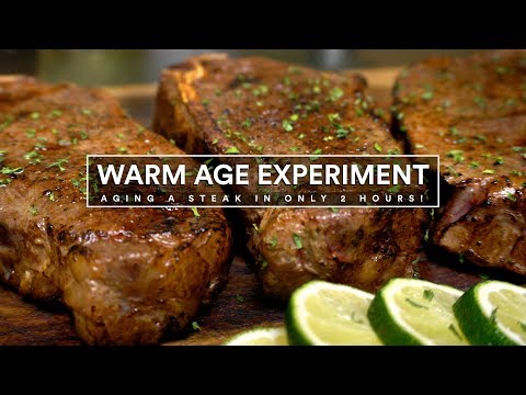 WARM AGE EXPERIMENT - Age Steaks in 2hrs Sous Vide!