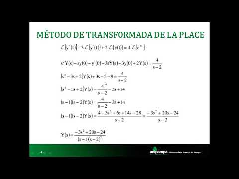 Transformada de Laplace para resolver uma EDO