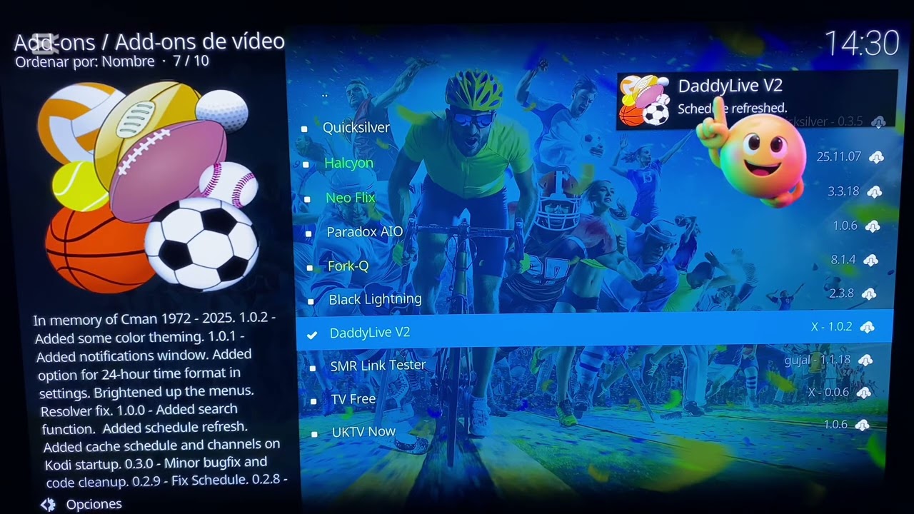 Instalar Daddy Live V2 en Kodi. Nueva actualización!