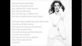 Rien n est vraiment fini   Céline Dion 2003