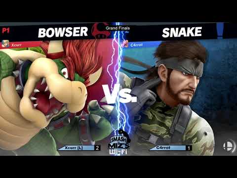 Smash @ Miz's WiFi 7 - Xcurr (L) (Bowser) vs. C4rrot (Ken, Ryu, Snake) Grand Finals