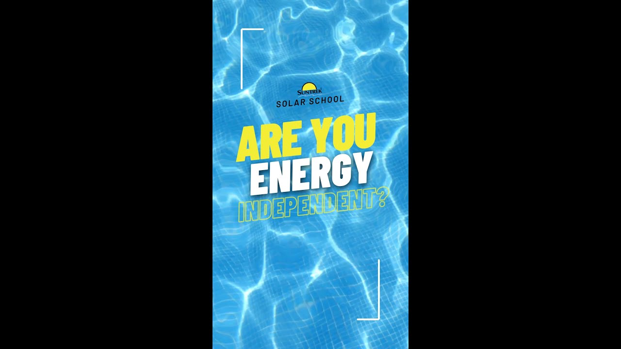 Become Energy Independent w/ Suntrek Solar!