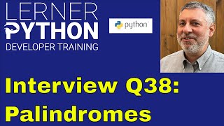 Download the video "Python interview question #38: Palindromes"