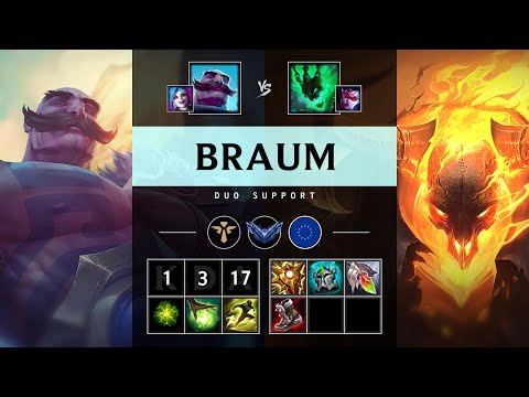 Braum Support vs Thresh - EUW Diamond Patch 25.14