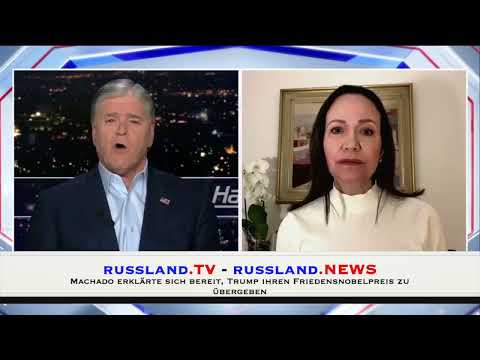 Machado erklärte sich bereit, Trump ihren Friedensnobelpreis zu übergeben