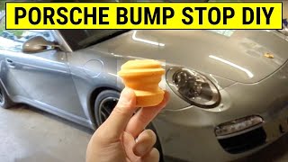 How to replace BUMP STOPS on a Porsche - Easy DIY Hack Tutorial on 997 (911, Cayman, Boxster)