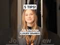 5 TIPS for sales assistant interview at luxury fashion brands!