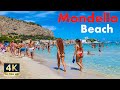 Mondello Beach Palermo Sicily Italy 4K Walking Tour 2022