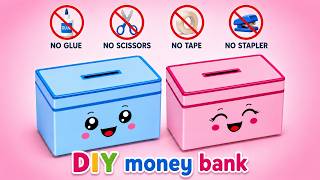 DIY Piggy Bank | Easy Origami Coin Bank | Easy Paper Craft Without Glue | Art and Craft with Paper