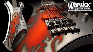 Video thumbnail for Warwick Custom Shop Masterbuilt - Buzzard - 8 String - Custom Chrome Finish #21-4112 by Framus & Warwick