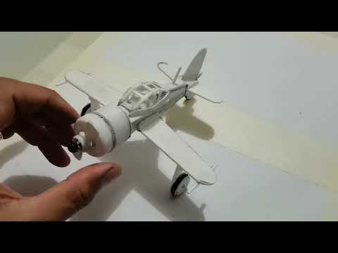 how to make Mitsubishi a6m zero Japanese fighter plane ww2 toy miniature part 1