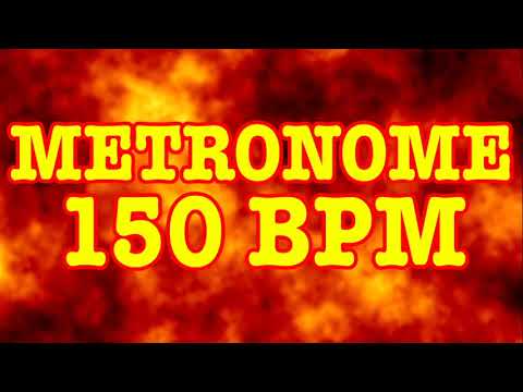 150 BPM Metronome - 10 Minute Metronome - 150BPM Click Track - 10 Minute Timer
