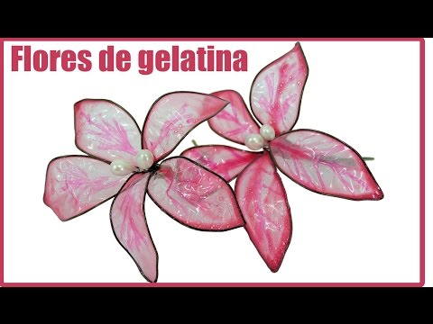 Cómo hacer flores de gelatina o grenetina para adorno