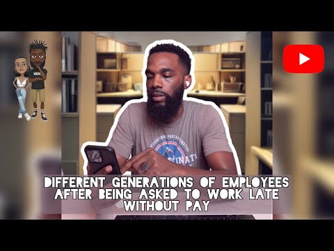 Different generations after being asked to work late without pay #comedy #theclassiiics #funny