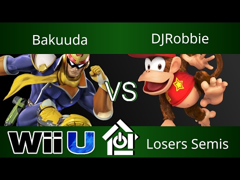 Typo House Macon 6/6/17 - Bakuuda (Captain Falcon) vs DJRobbie (Diddy Kong) - Smash 4 Losers Semis