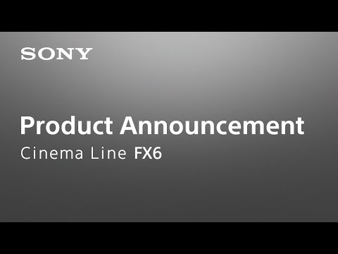 Sony FX6 Cinema Line Full-Frame Camera Body