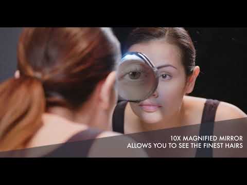 Tweezerman - „Tweezermate 10x“ apšviestas veidrodis video