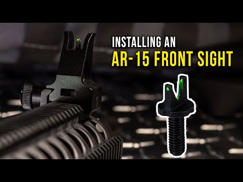 Installing a HIVIZ AR-15 Front Sight