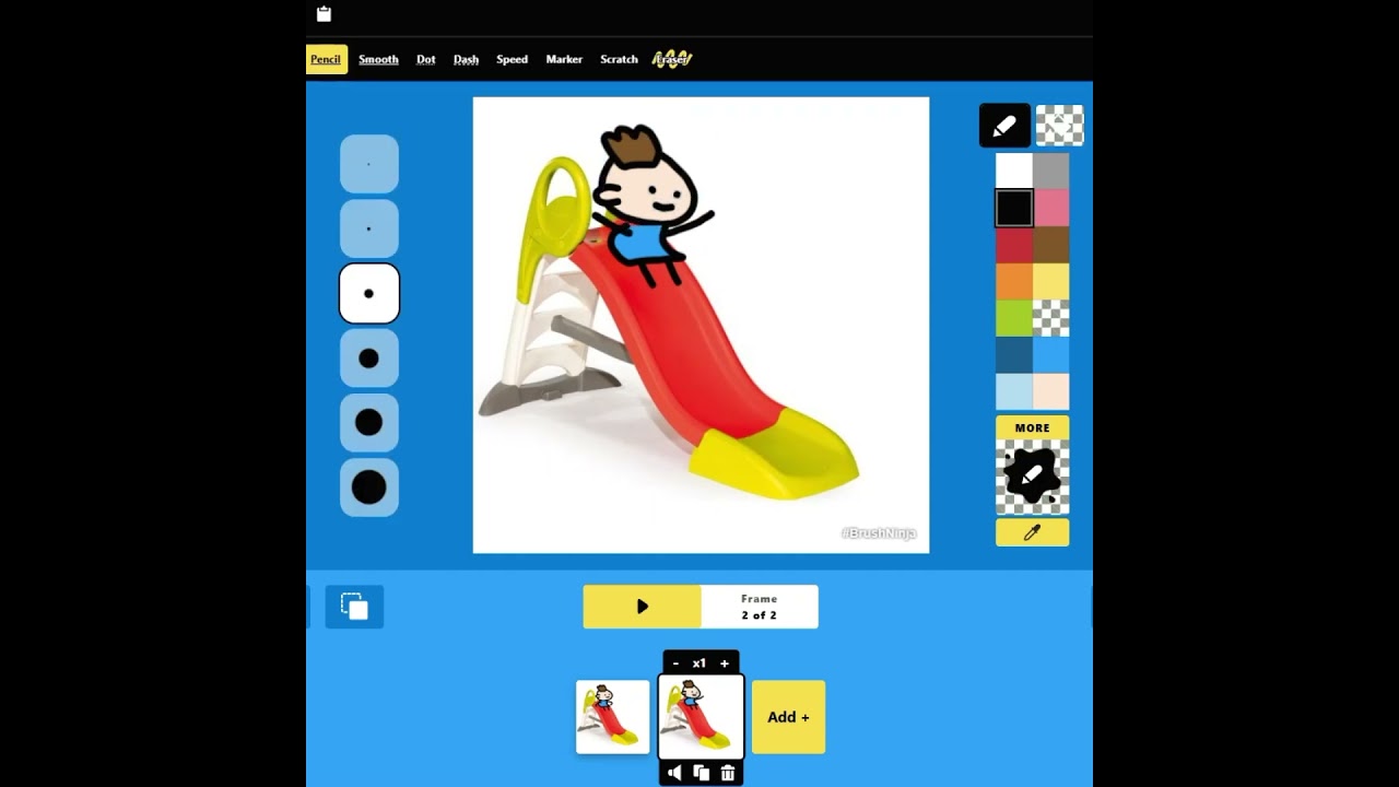 How to animate with Brush Ninja #animation2d #logicielanimation2d #tutosanimation